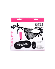 Power Panty - Lace Panties, Bullet Vibrator and Blindfold