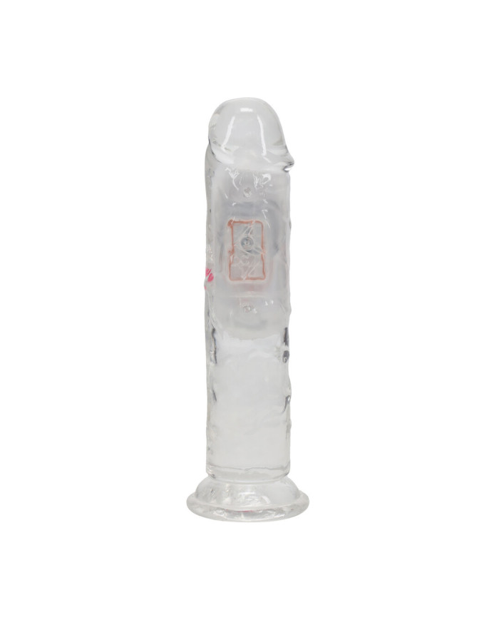 LED Vibrating Straight Cock - 6   15 cm - Transparent