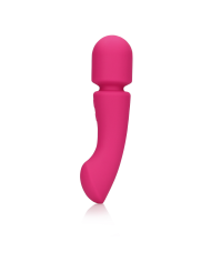 Ultra Soft Silicone Double-Sided Wand Vibrator - Prestone Pink