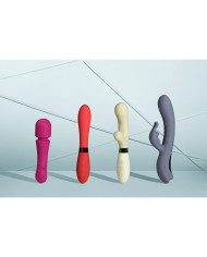 Ultra Soft Silicone Double-Sided Wand Vibrator - Prestone Pink