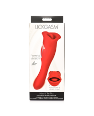 Kiss and Tell Pro - Dual-Ended Kissing Vibrator - Red