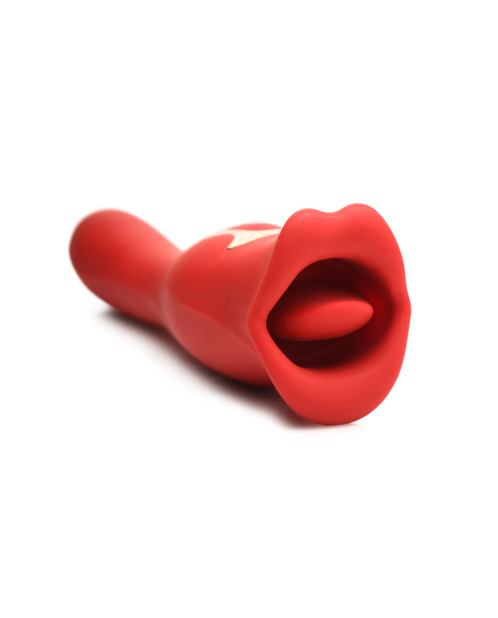 Kiss and Tell Pro - Dual-Ended Kissing Vibrator - Red