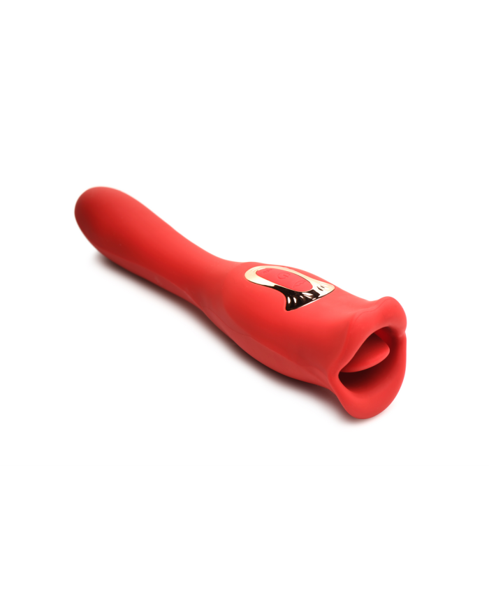 Kiss and Tell Pro - Dual-Ended Kissing Vibrator - Red