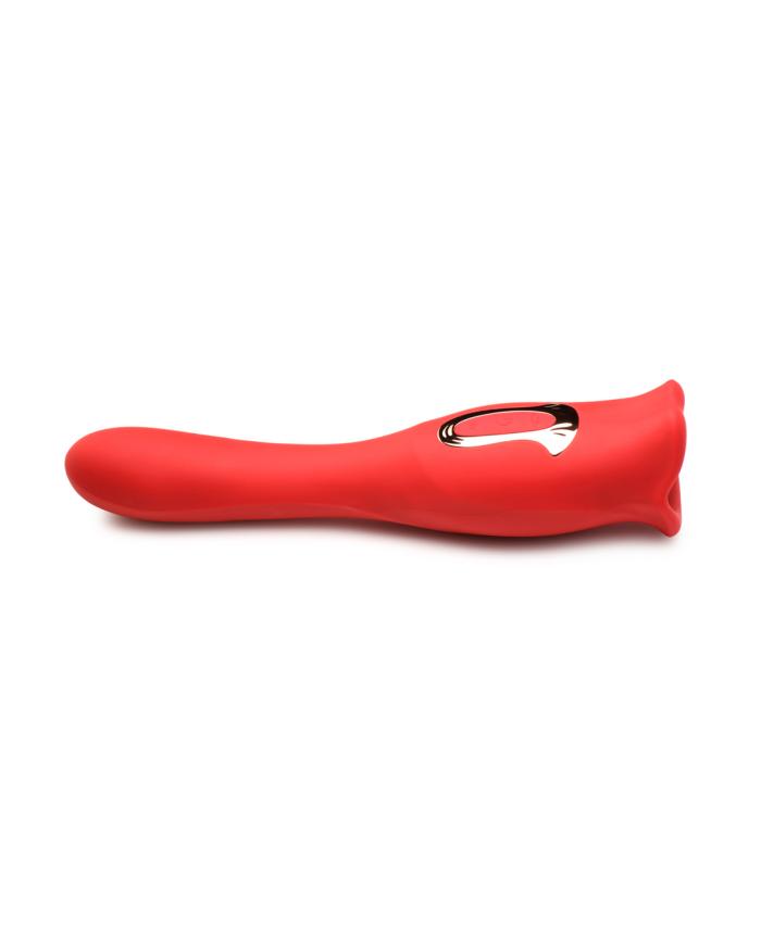 Kiss and Tell Pro - Dual-Ended Kissing Vibrator - Red