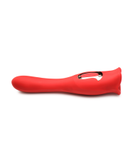 Kiss and Tell Pro - Dual-Ended Kissing Vibrator - Red