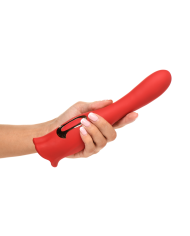 Kiss and Tell Pro - Dual-Ended Kissing Vibrator - Red