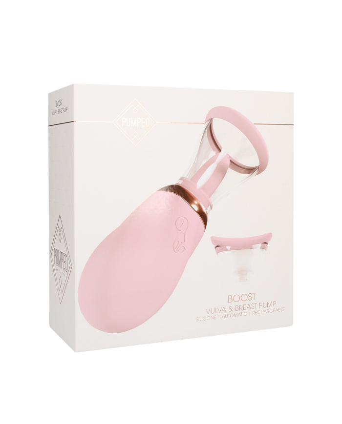 Boost - Rechargeable Vulva and Breast Pump - Pink