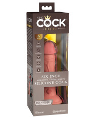 Seven Creations Silicone Classic Vibe With Clit Stim Purple