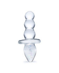 Glas 4.5inch Titus Beaded Dildo Clear