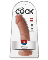King Cock 8 inch Tan