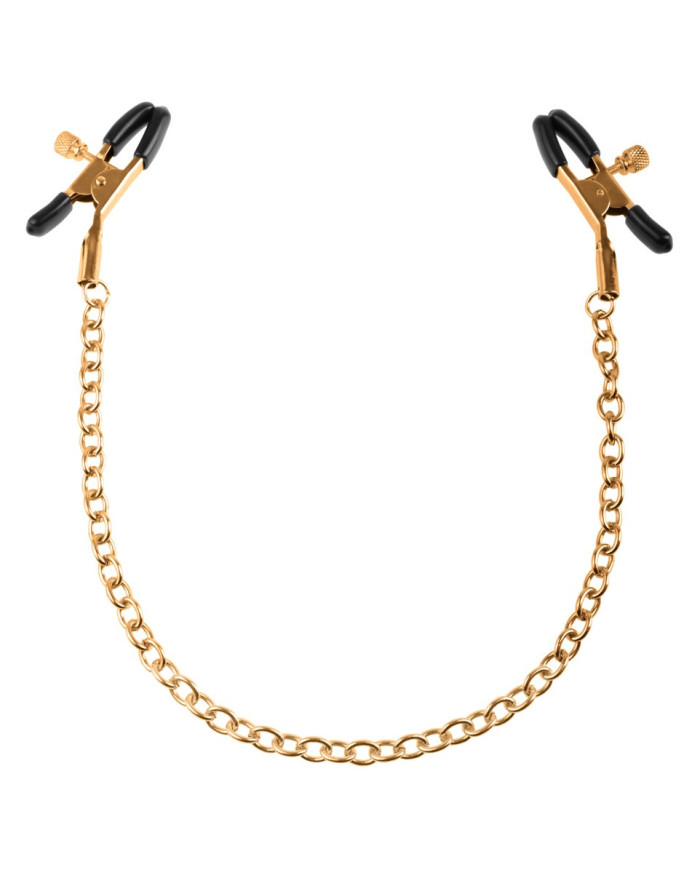FFS Gold Chain Nipple Clamps