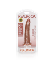 Curved Realistic Dildo with Suction Cup - 6   15,5 cm