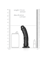 Curved Realistic Dildo with Suction Cup - 6   15,5 cm