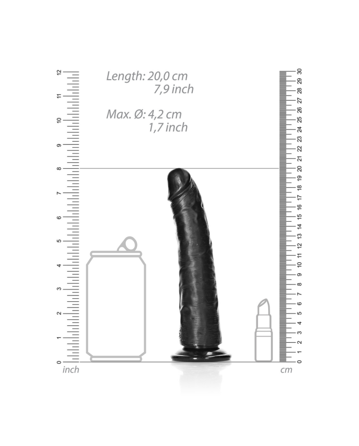 Slim Realistic Dildo with Suction Cup - 7   18 cm