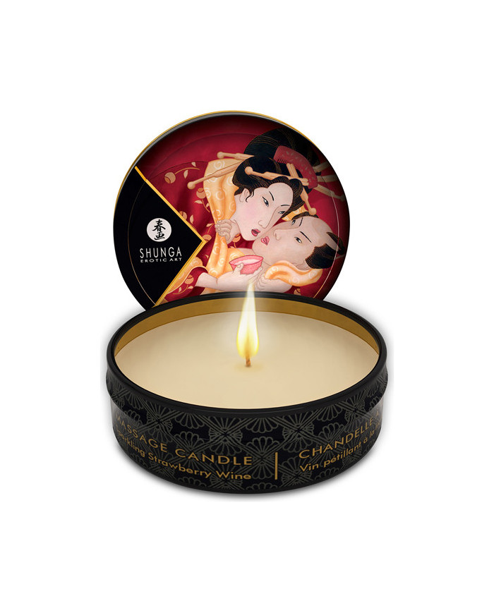 Shunga - Massage Candle Sparkling Strawberry Romance 30 ml