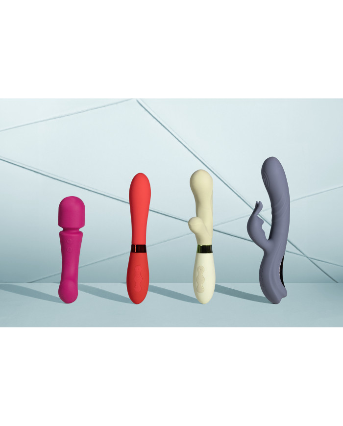 Ultra Soft Silicone Double-Sided Wand Vibrator - Prestone Pink
