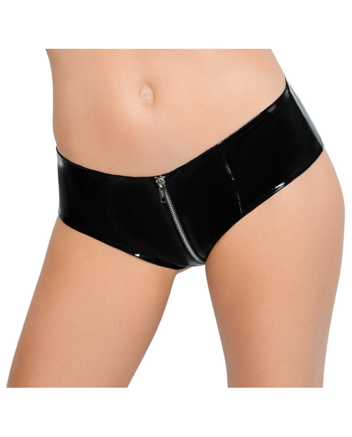 Vinyl Pants with a Zip 
