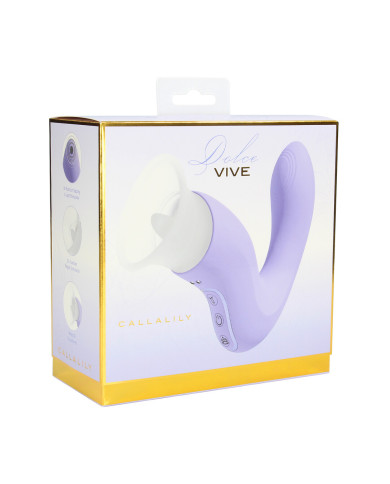 CallaLily - G-Spot Tap Vulva Breast Suction and Tongue Stimulator - Lavender