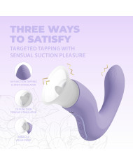 CallaLily - G-Spot Tap Vulva Breast Suction and Tongue Stimulator - Lavender