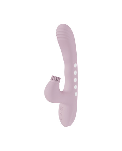 Andria - G-Spot Vibrating and Tap Clit Stimulator with LED - Pink