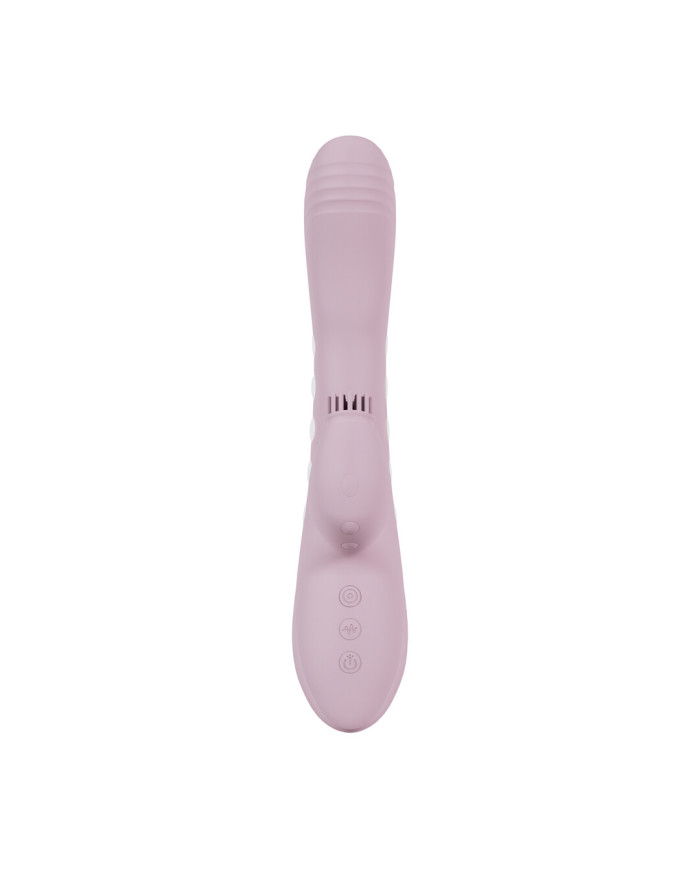 Andria - G-Spot Vibrating and Tap Clit Stimulator with LED - Pink