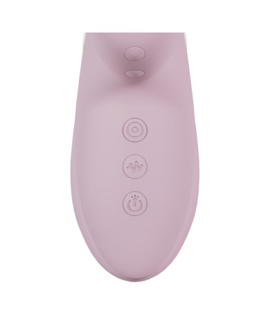 Andria - G-Spot Vibrating and Tap Clit Stimulator with LED - Pink
