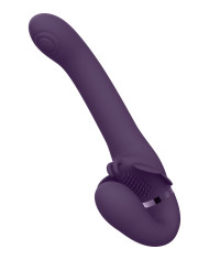 Satu - Pulse-Wave and Vibrating Strapless Strapon - Purple