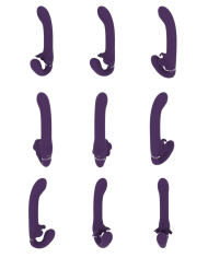 Satu - Pulse-Wave and Vibrating Strapless Strapon - Purple