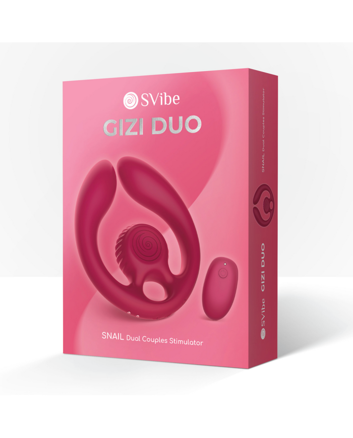 GIZI Duo - Dual Couples Stimulator - Burgundy