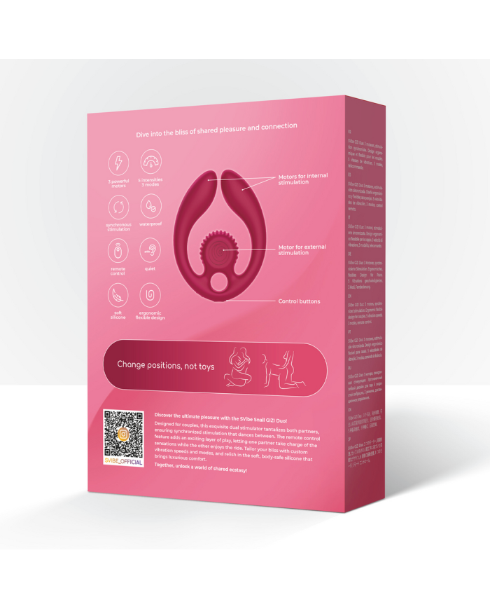 GIZI Duo - Dual Couples Stimulator - Burgundy