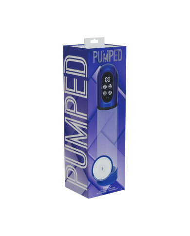 Engage - Automatic Waterproof Penis Pump and Masturbator - Metallic Blue