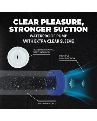 Engage - Automatic Waterproof Penis Pump and Masturbator - Metallic Blue