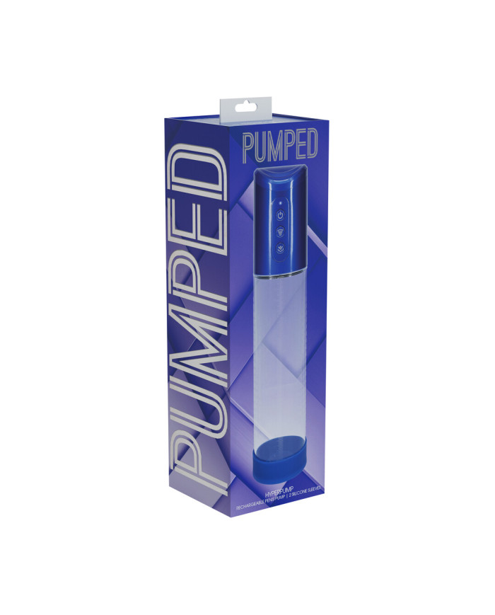 HyperPump - Rechargeable Penis Pump - Metallic Blue