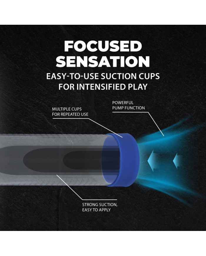 HyperPump - Rechargeable Penis Pump - Metallic Blue