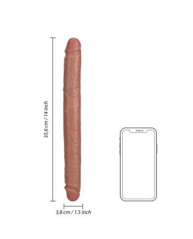 Slim Double Ended Dong 14   35,6 cm - Tan