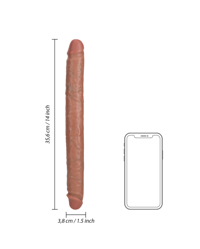 Slim Double Ended Dong 14   35,6 cm - Tan