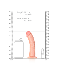 Curved Realistic Dildo with Suction Cup - 6   15,5 cm