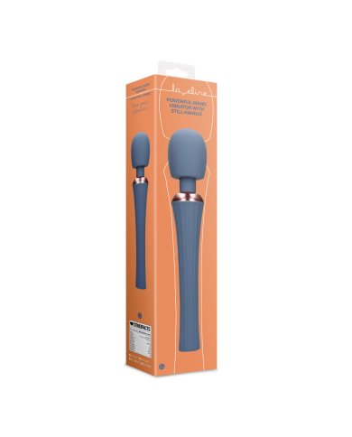 Powerful Wand Vibrator with Still Handle - Blue Nova