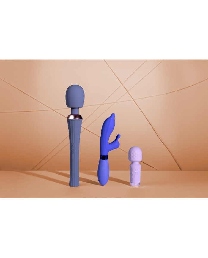 Powerful Wand Vibrator with Still Handle - Blue Nova