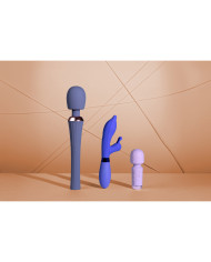 Powerful Wand Vibrator with Still Handle - Blue Nova