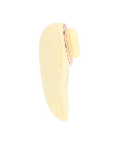 Aurie - AirTap Vibrator with Two Head Attachments - Yellow