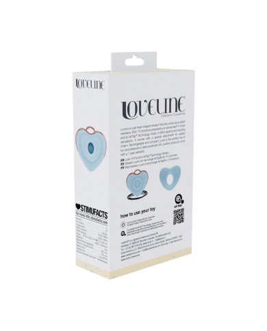 Luvie - Heart-shaped AirTap Vibrator - Blue
