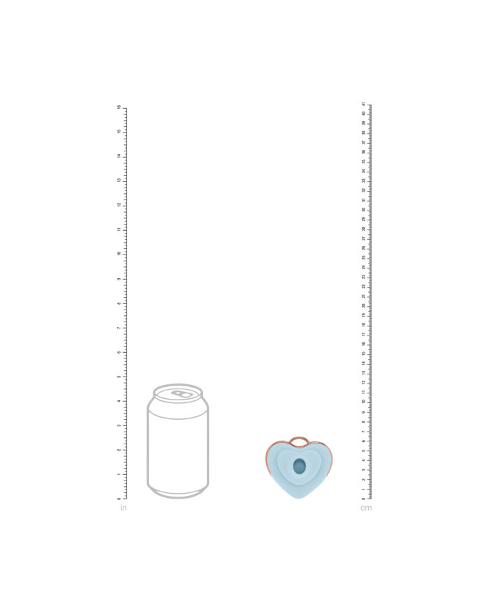 Luvie - Heart-shaped AirTap Vibrator - Blue