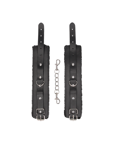 Plush Bonded Leather Hand Cuffs