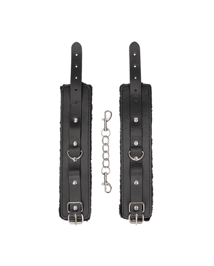 Plush Bonded Leather Hand Cuffs
