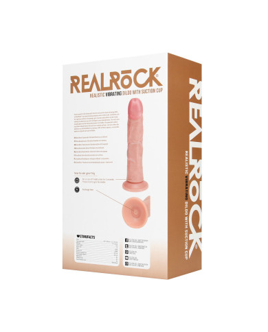 Vibrating Regular Curved Cock - 8   20,5 cm - Flesh