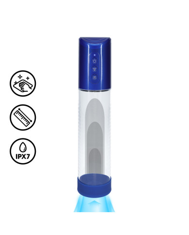 HyperPump - Rechargeable Penis Pump - Metallic Blue