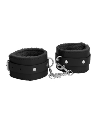 Plush Leather Handcuffs
