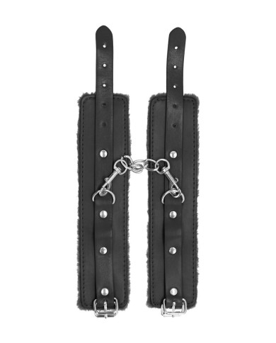 Plush Leather Handcuffs