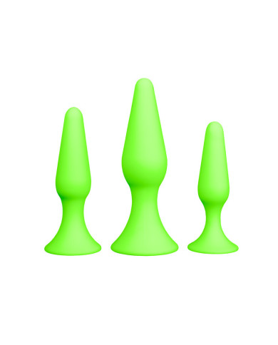 Butt Plug Set - Glow in the Dark